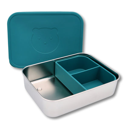 Stainless Steel Lunchbox with Removable Silicone Dividers