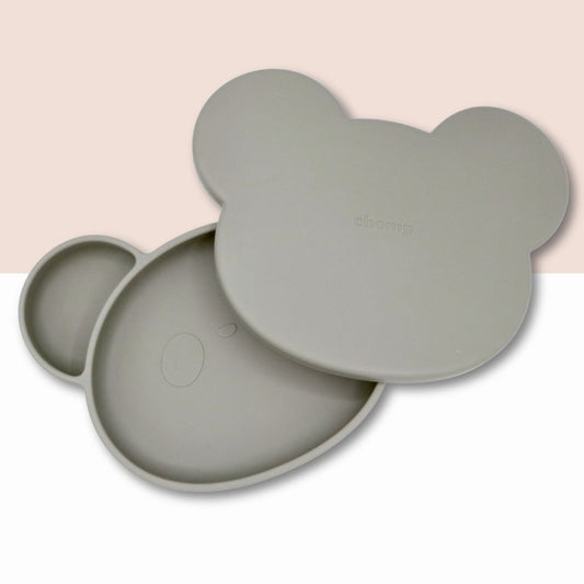 Panda Baby Suction Plate with Lid