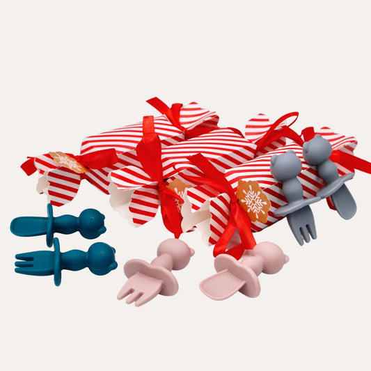 Silicone Baby Cutlery Set- Christmas Cracker